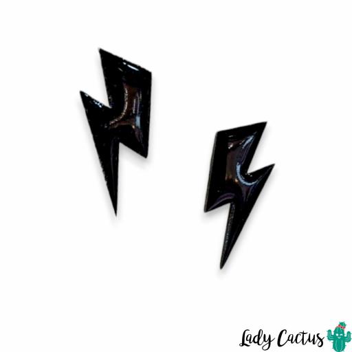 Pendientes Rayo Bowie - Negro [1]