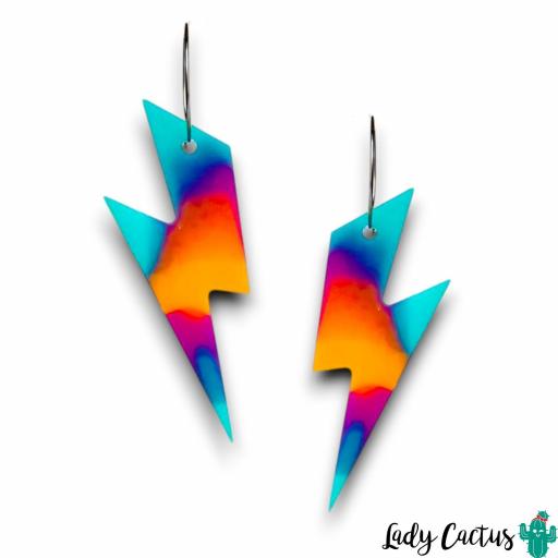 Pendientes Rayo Colores de Lady Cactus [1]