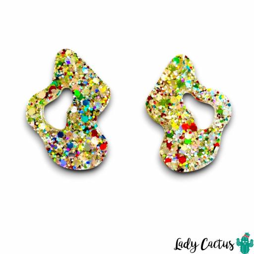 Pendientes Ondulados Brilli Lady Cactus