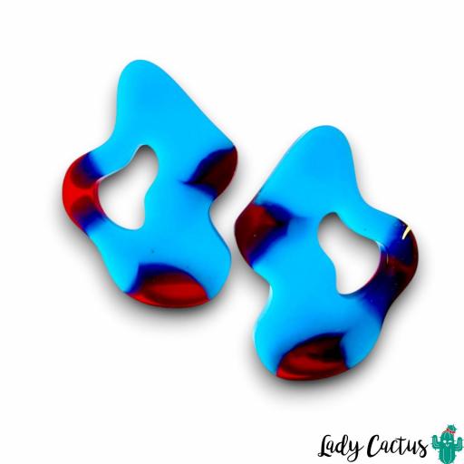 Pendientes Ondulados Turquesa Lady Cactus [3]