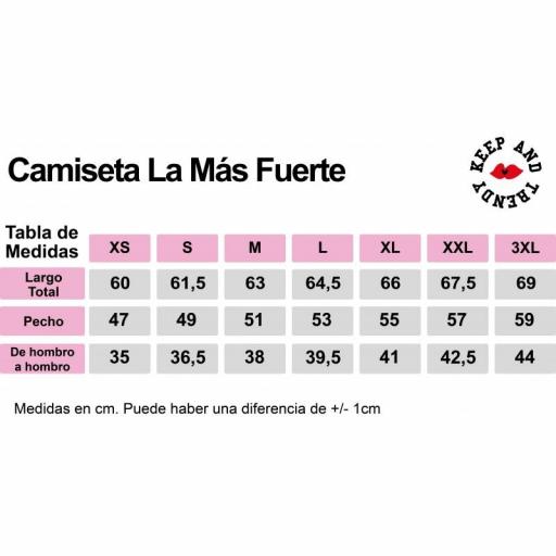 Camiseta "La más fuerte" de Keep and Trendy [4]