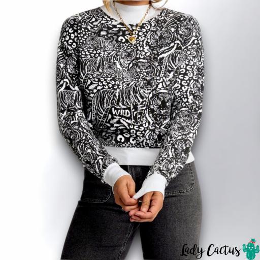 Sudadera “Felinos” Aire Retro [4]