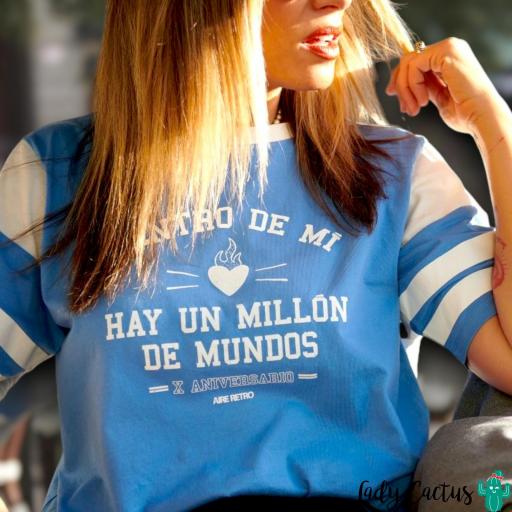 Camiseta "X Aniversario" Azul de Aire Retro