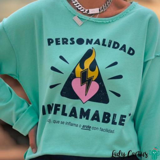 Sudadera Personalidad Inflamable de Aire Retro [3]