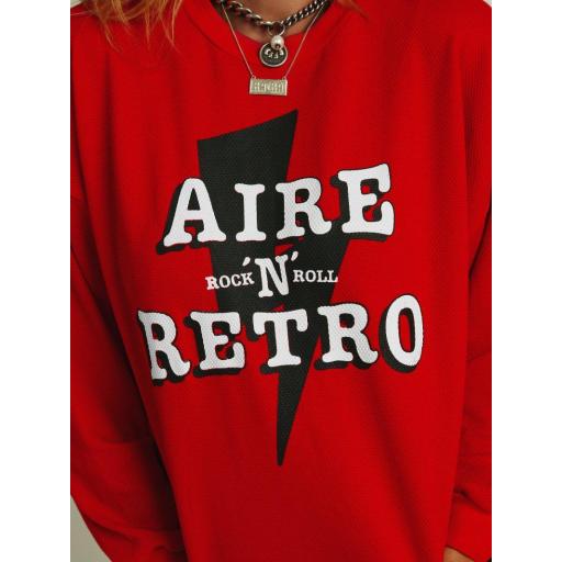 Sudadera "Aire Retro Rock" roja de Aire Retro [2]