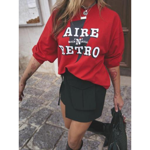 Sudadera "Aire Retro Rock" roja de Aire Retro [0]