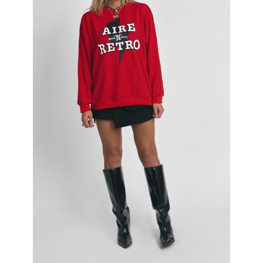Sudadera "Aire Retro Rock" roja de Aire Retro [1]