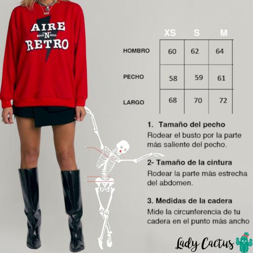 Sudadera Aire Retro Rock Roja Aire Retro [6]
