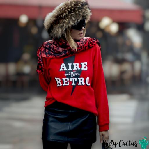 Sudadera Aire Retro Rock Roja Aire Retro [0]