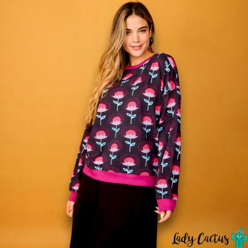 Sudadera Fruto Flor Rosa Smile
