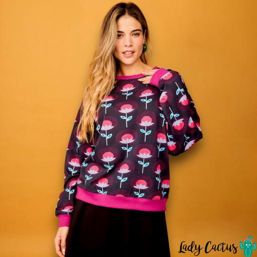 Sudadera Fruto Flor Rosa Smile [1]