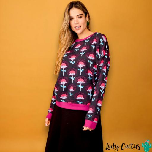 Sudadera Fruto Flor Rosa Smile [4]