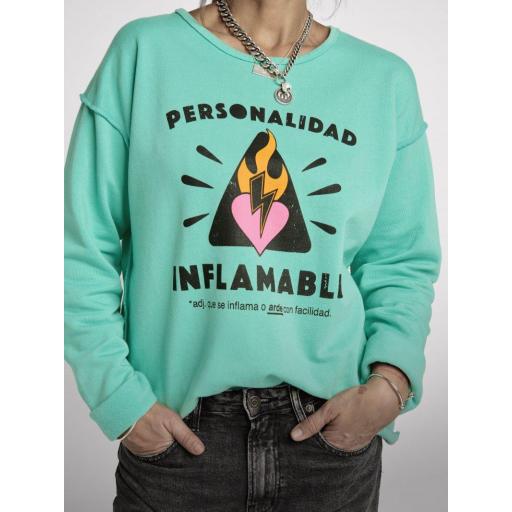 Sudadera Personalidad Inflamable de Aire Retro [3]