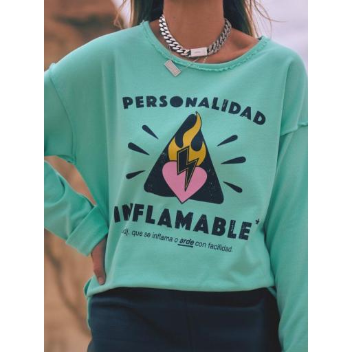 Sudadera Personalidad Inflamable de Aire Retro [4]