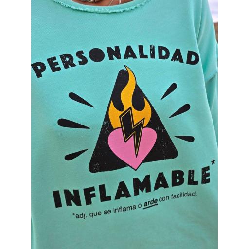Sudadera Personalidad Inflamable de Aire Retro [1]