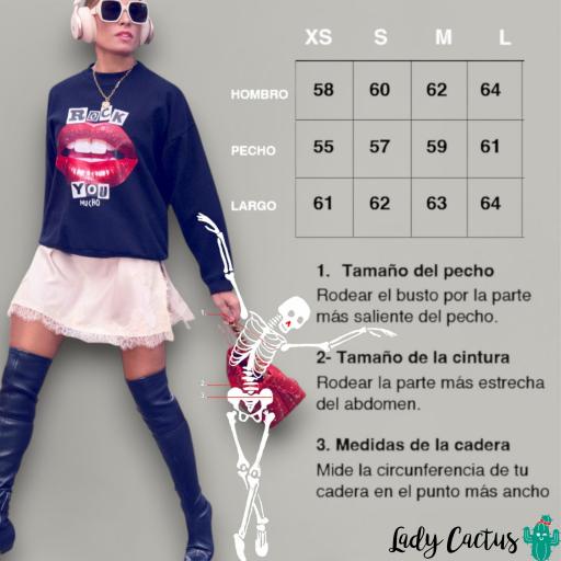 Sudadera Labios Rock You Aire Retro [5]