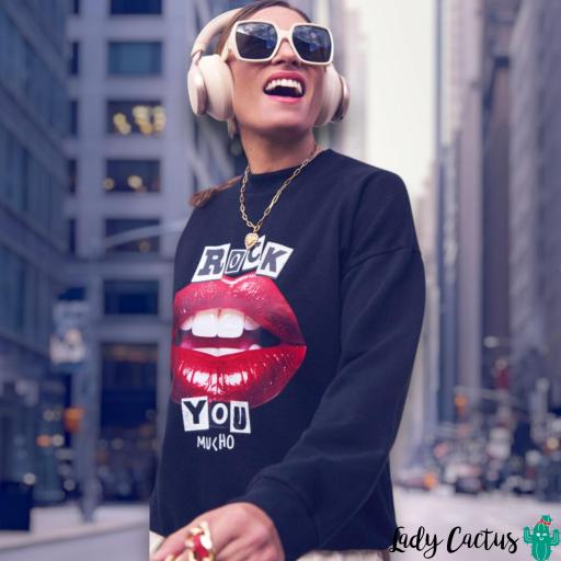 Sudadera Labios Rock You Aire Retro [4]