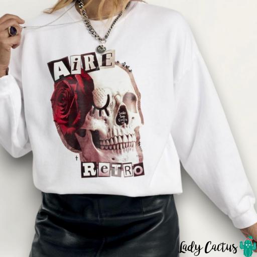Sudadera Sueño Luego Existo Blanca Aire Retro [0]