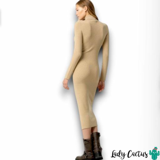 Vestido Tiffosi Chloe Beige [2]