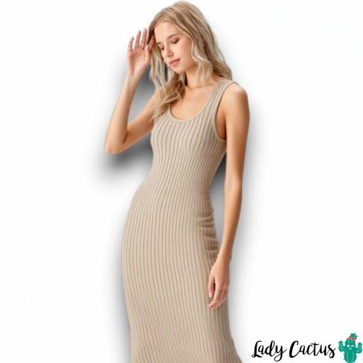 Vestido Tiffosi Titania Beige [1]