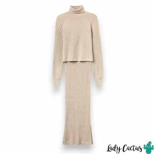Vestido Tiffosi Titania Beige [4]