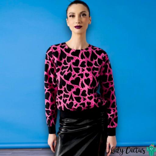 top-rosa-corazones-negros