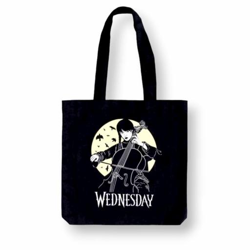 Totebag Miércoles Addams - Cultura Pop y Música.  Productos con Licencia Oficial