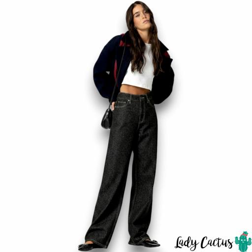 Jeans Bonnye Negro Brillante de Tiffosi [1]