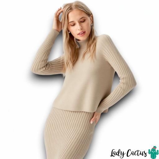 Vestido Tiffosi Titania Beige [2]