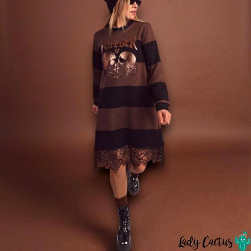 Vestido Forever Blonda Aire Retro