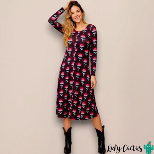 Vestido Largo Pino Flor Rosa Smile [2]