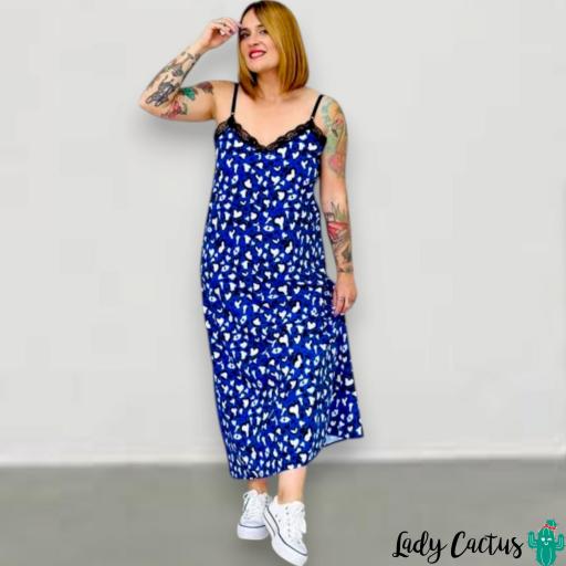 Vestido Lencero Animal Print Keep and Trendy