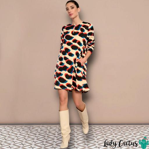 Vestido Mattea de Minueto crema [0]