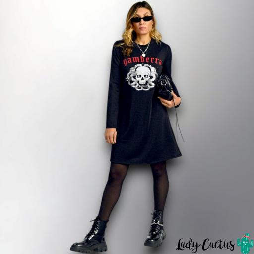Vestido Negro Gamberra Aire Retro