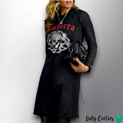 Vestido Negro Gamberra Aire Retro [1]