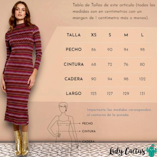 Vestido Roma de Minueto granate con estampado zigzag [6]