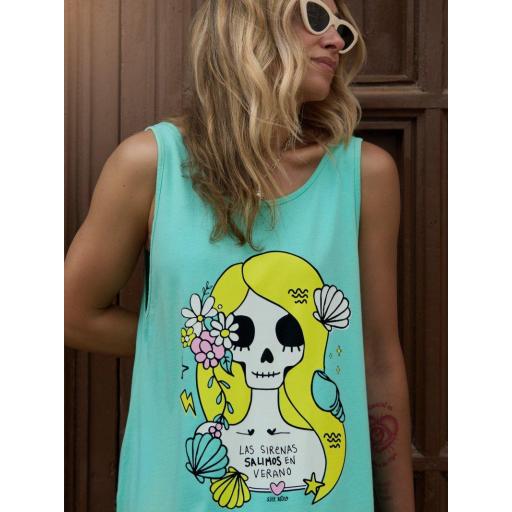 Vestido Skater Sirena Aire Retro