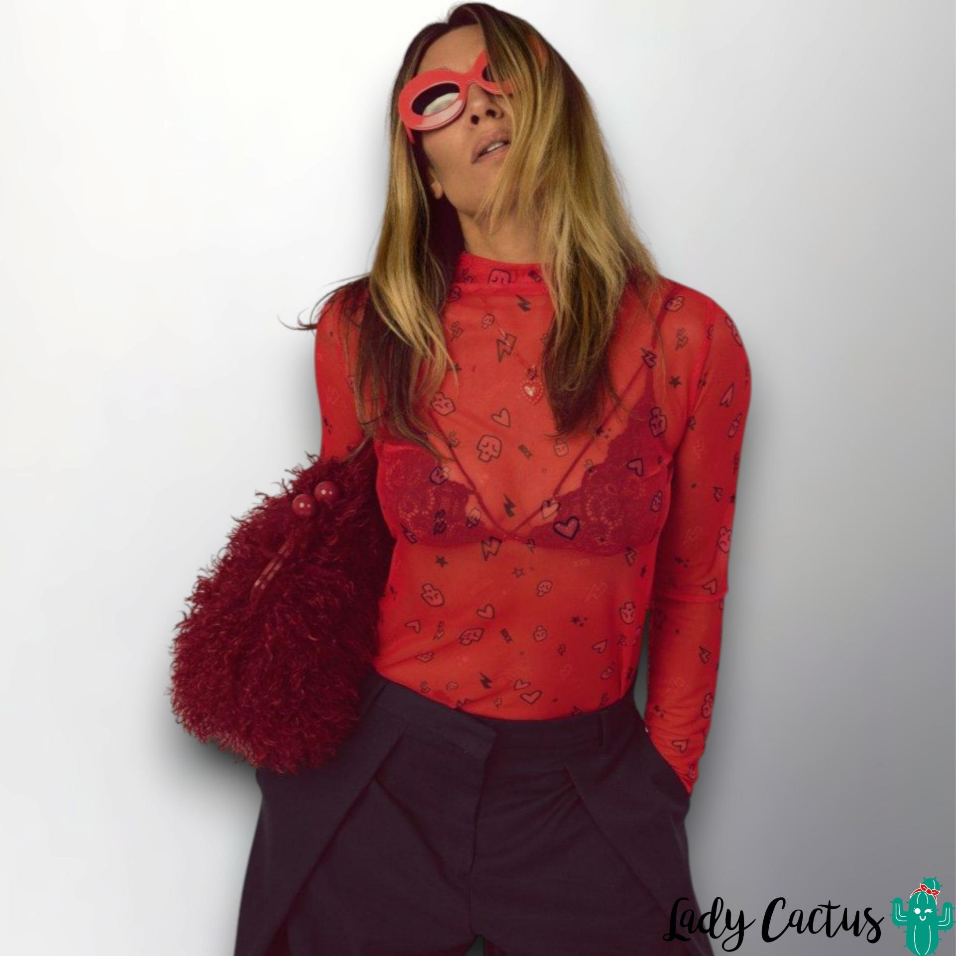 tienda-lady-cactus-aire-retro-camiseta-tul-sara-roja