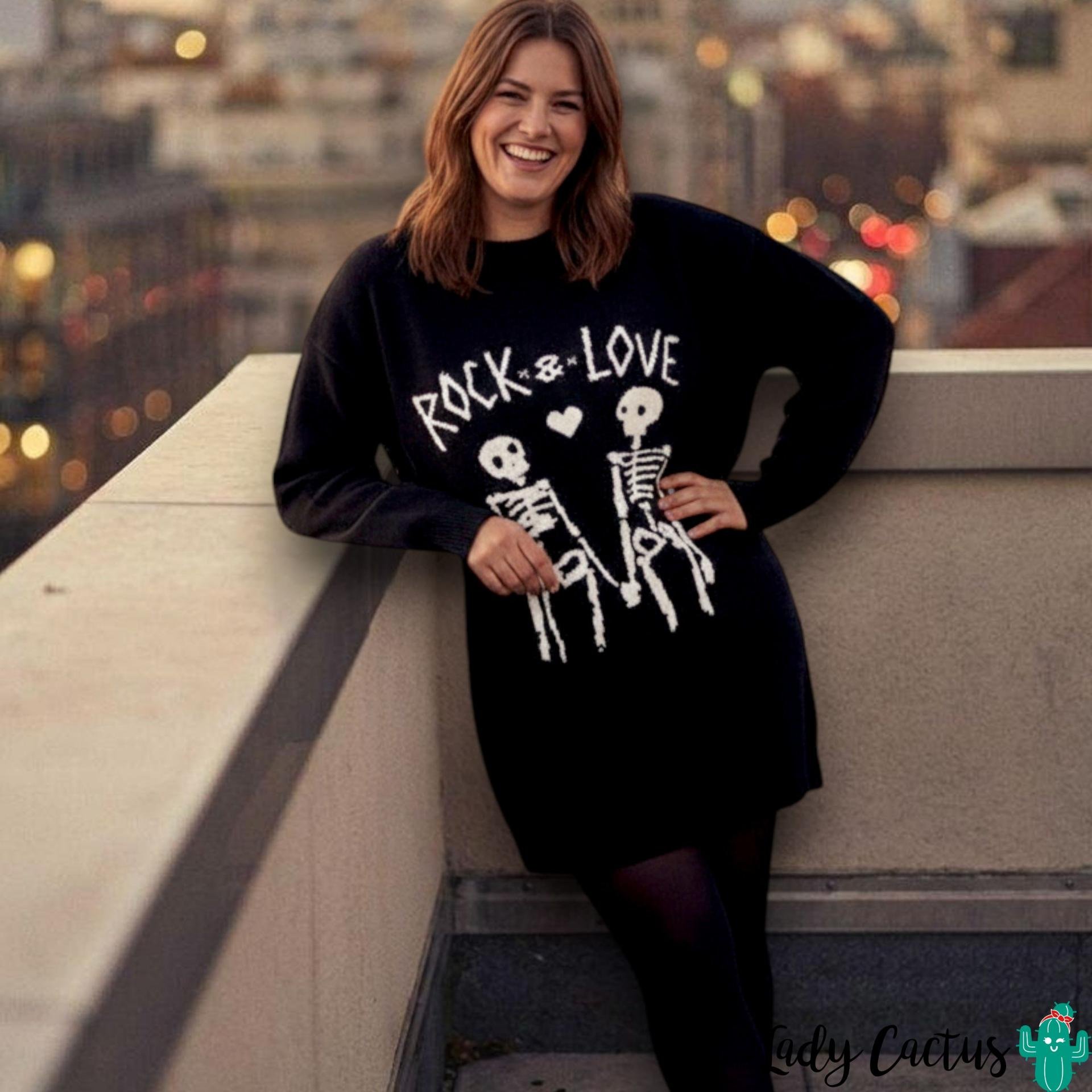 tienda-lady-cactus-aire-retro-vestido-jersey-rock-love-negro