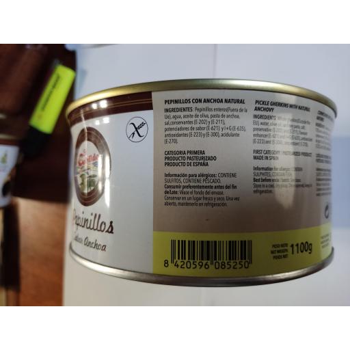 Pepinillos sabor anchoa EL CABILDO lata kilo [1]
