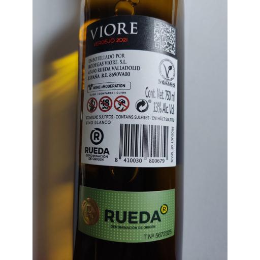 Vino Blanco 100% Verdejo VIORE D.O. Rueda [1]