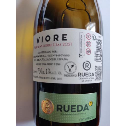 Vino Blanco 100% Verdejo VIORE Sobre LIAS D.O. Rueda [1]