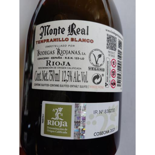 Vino Blanco Monte Real Tempranillo Barrica D.O. Rioja [1]