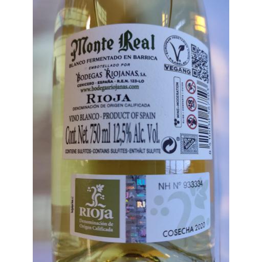 Vino Blanco Monte Real Fermentado en Barrica D.O. Rioja [1]