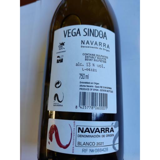 Vino Blanco 100% Chardonnay Vega Sindoa D.O. Navarra [1]