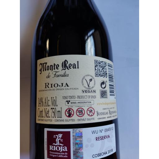Vino Tinto Monte Real Reserva de Familia D.O. Rioja [1]