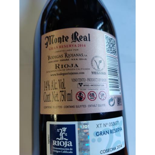 Vino Tinto Gran Reserva Monte Real D.O Rioja [1]