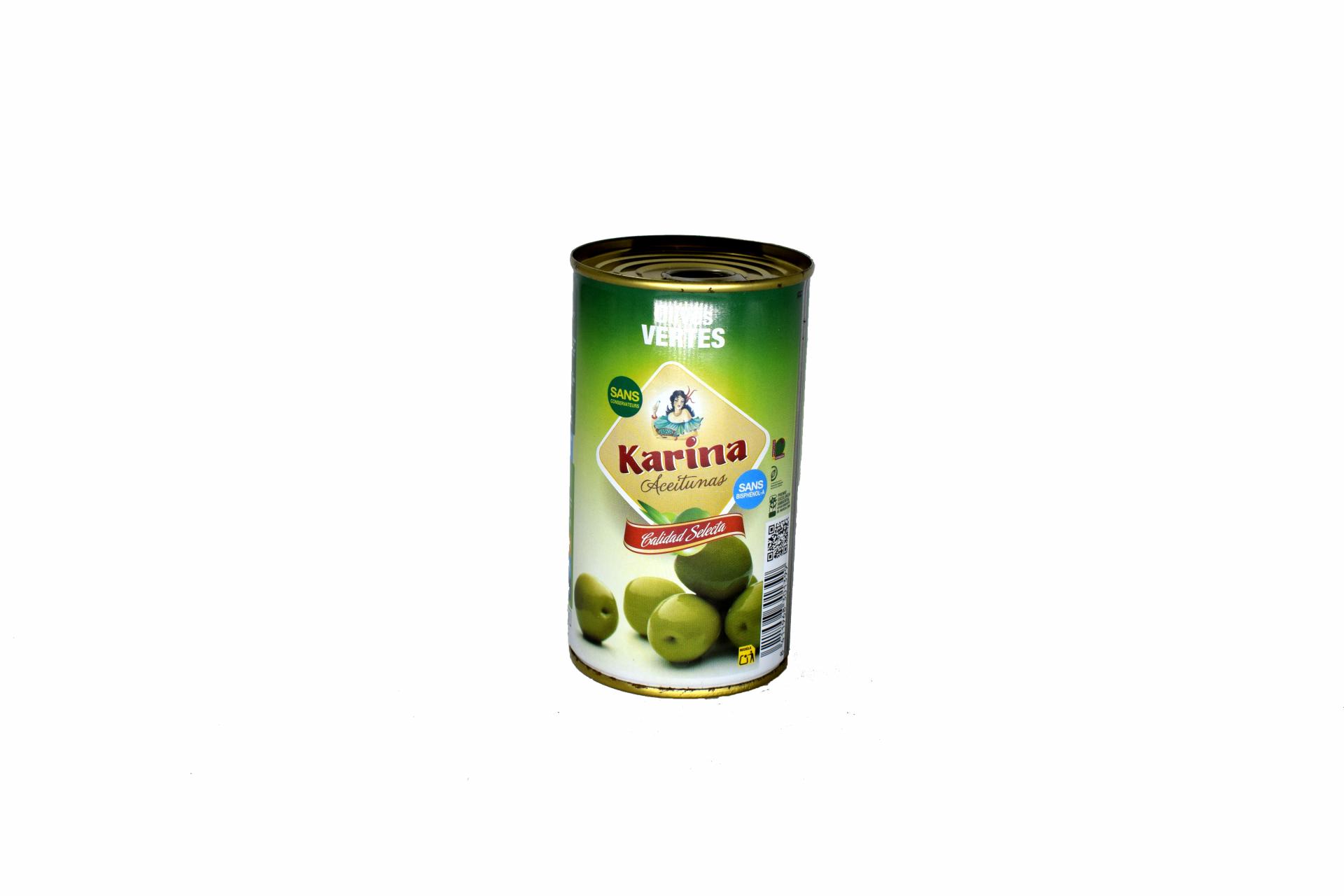 Aceituna Verde Con Hueso 185 Grs. Karina