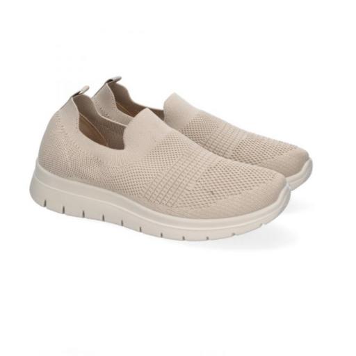 Zapatilla SLIP ON beige