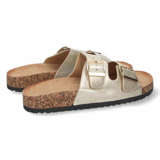 Sandalia Estilo Birkens Oro [1]